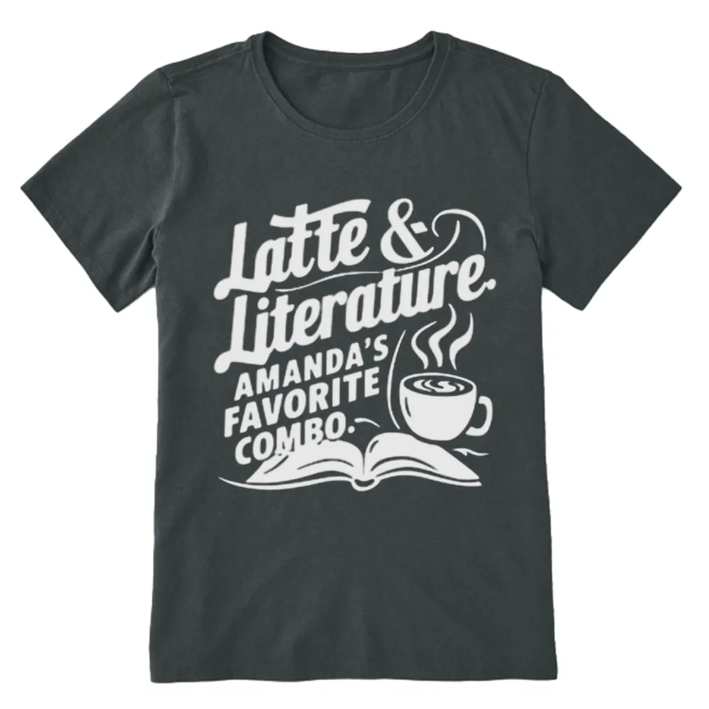 Pagewings Latte & Literature Amanda's Favorite Combo Unisex Classic T-shirt