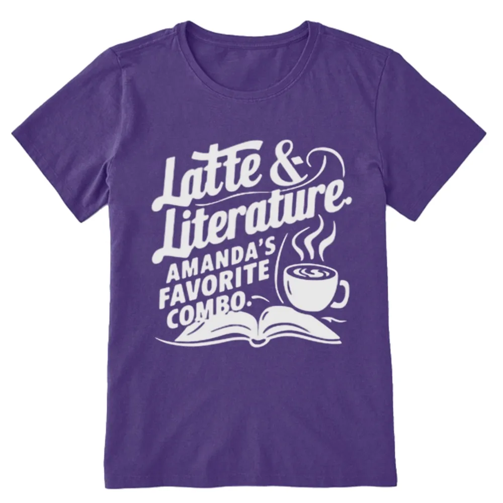 Pagewings Latte & Literature Amanda's Favorite Combo Unisex Classic T-shirt
