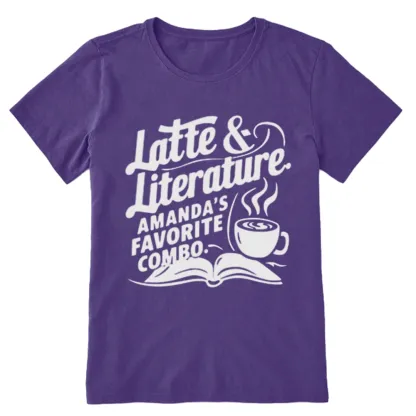 Pagewings Latte & Literature Amanda's Favorite Combo Unisex Classic T-shirt