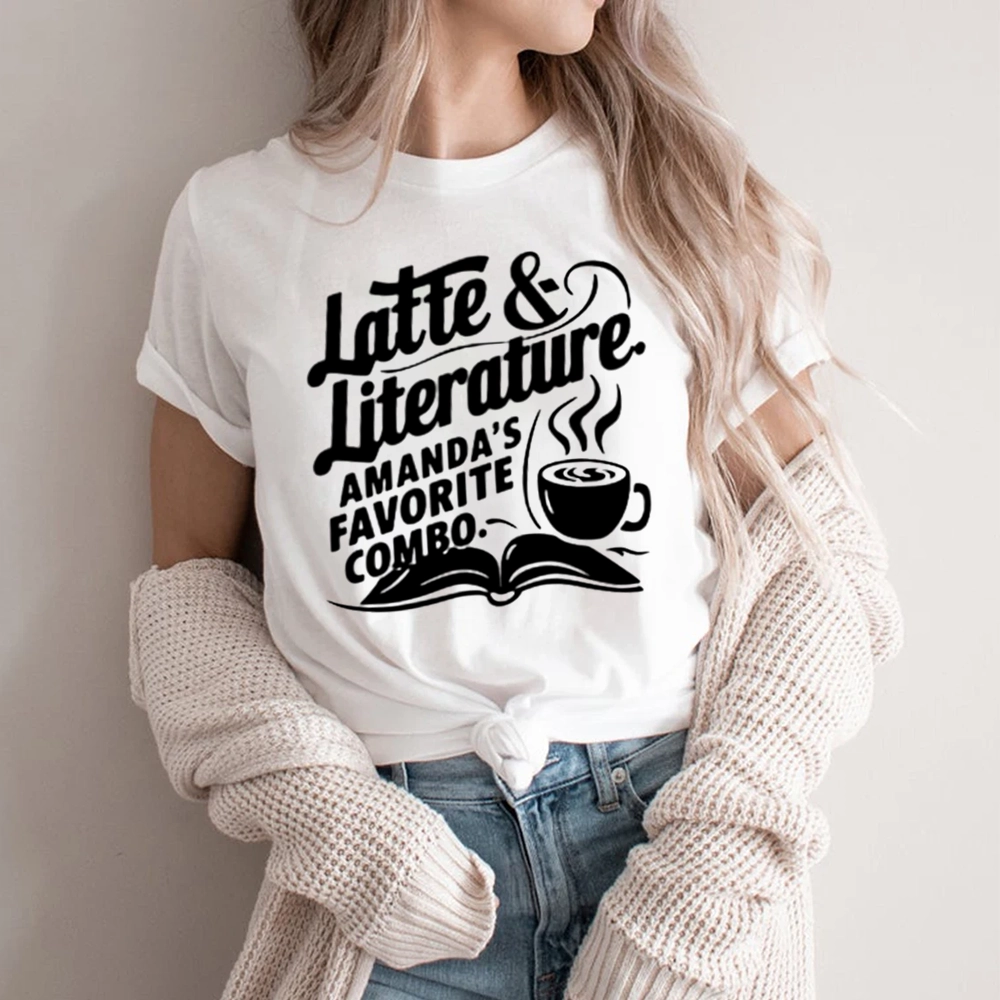 Pagewings Latte & Literature Amanda's Favorite Combo Unisex Classic T-shirt