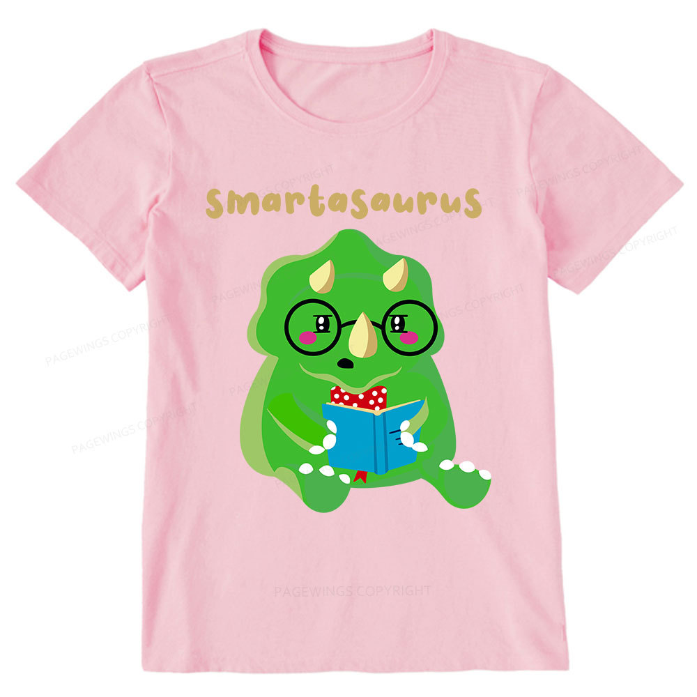 Pagewing Smart Dinosaur Is Reading Seriously Unisex Classic T-shirt