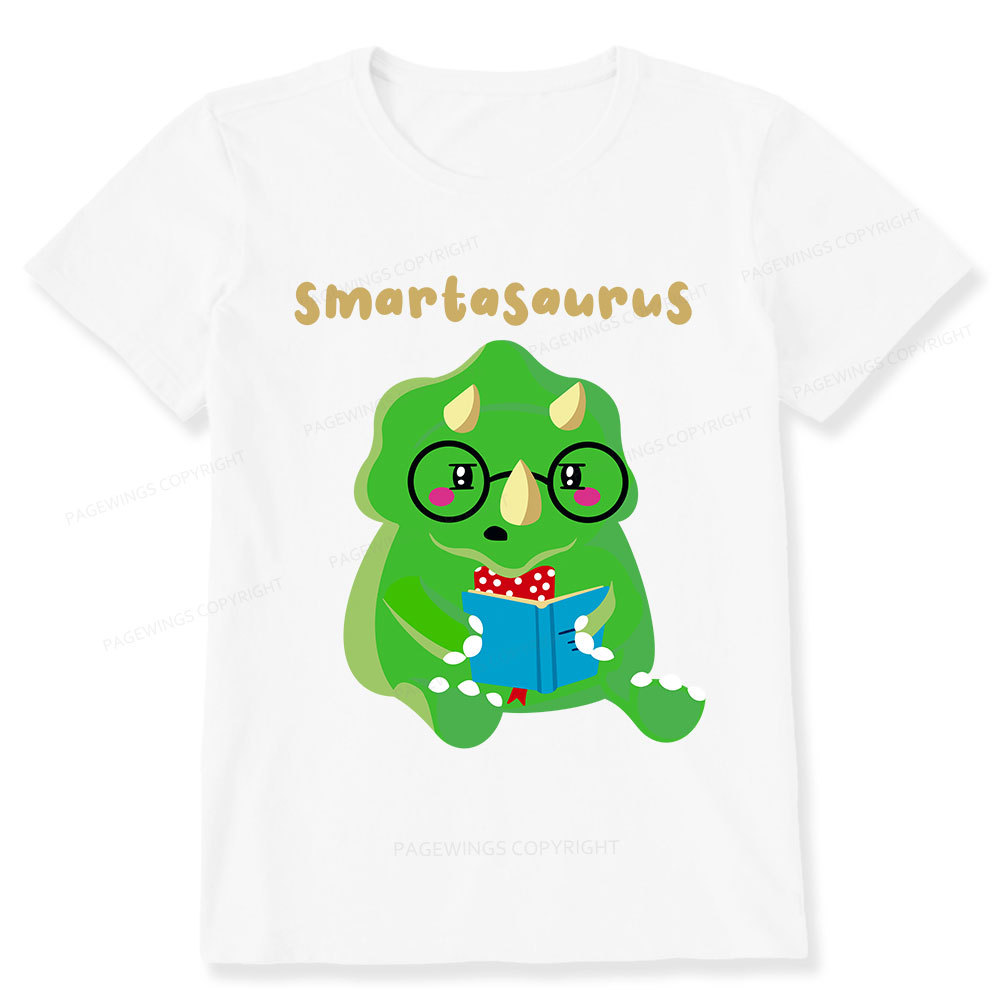 Pagewing Smart Dinosaur Is Reading Seriously Unisex Classic T-shirt