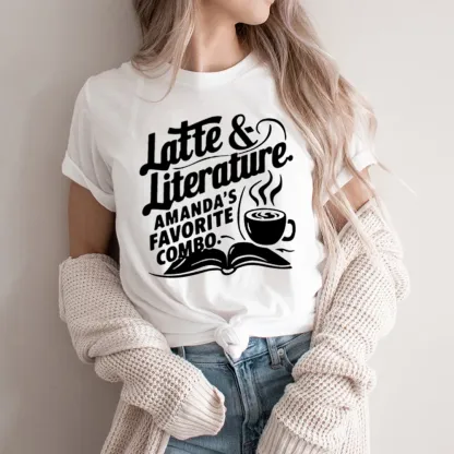 Pagewings Latte & Literature Amanda's Favorite Combo Unisex Classic T-shirt
