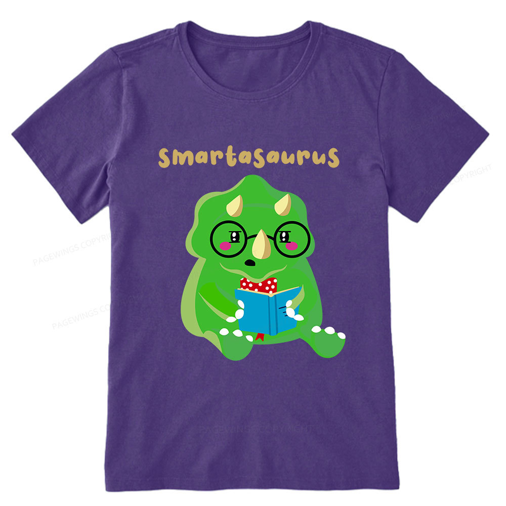 Pagewing Smart Dinosaur Is Reading Seriously Unisex Classic T-shirt