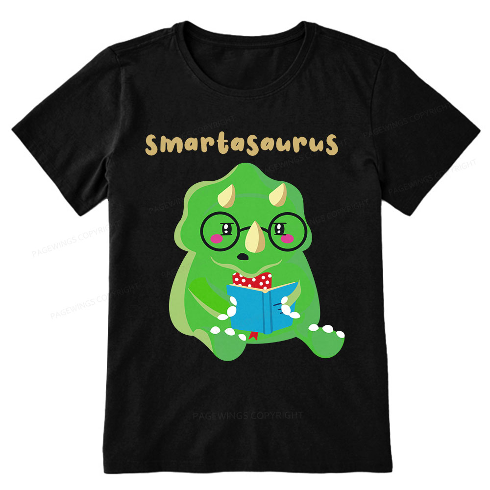 Pagewing Smart Dinosaur Is Reading Seriously Unisex Classic T-shirt