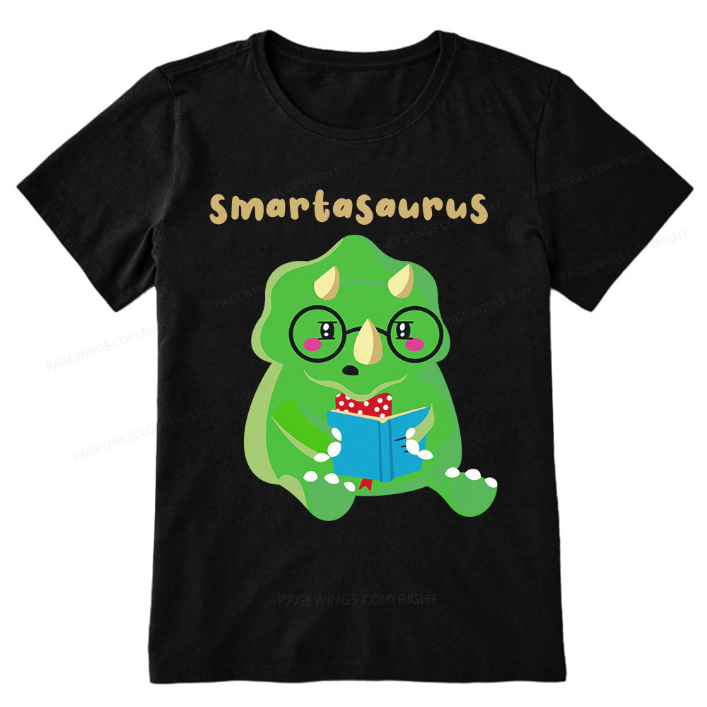 Pagewing Smart Dinosaur Is Reading Seriously Unisex Classic T-shirt