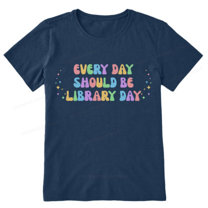 Pagewing Every Day Should Be Library Day Unisex Classic T-shirt
