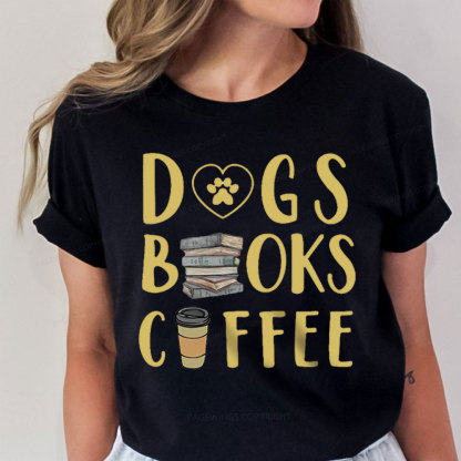 Pagewing Dogs, Books, Coffee Unisex Classic T-shirt