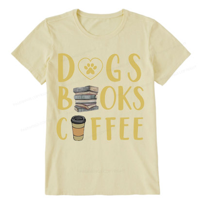 Pagewing Dogs, Books, Coffee Unisex Classic T-shirt