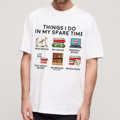 Pagewings Books Reading In My Spare Time Unisex Classic T-shirt