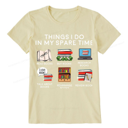 Pagewings Books Reading In My Spare Time Unisex Classic T-shirt
