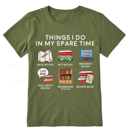 Pagewings Books Reading In My Spare Time Unisex Classic T-shirt