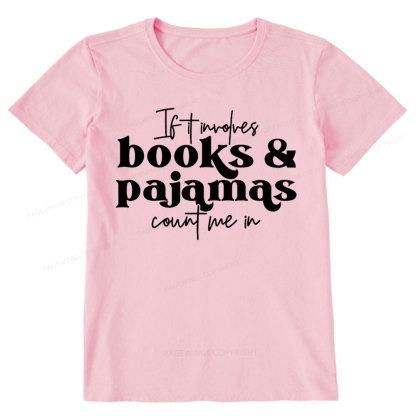Pagewings Involves Books And Pajamas Count Me Unisex Classic T-shirt