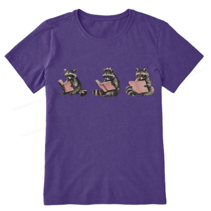 Pagewings Funny Raccoon Bookish Gift Unisex Classic T-shirt