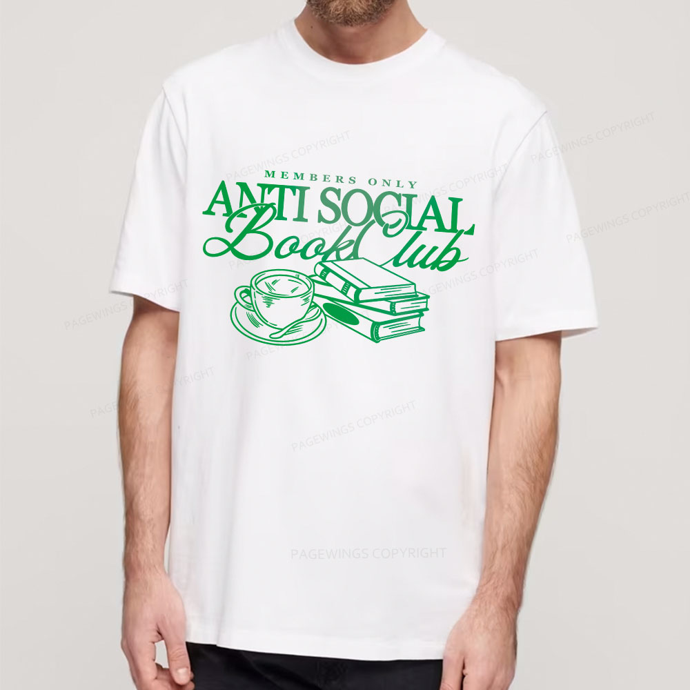Pagewings Anti Social Book Club Unisex Classic T-shirt