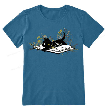 Pagewings Cute Book Cat Unisex Classic T-shirt