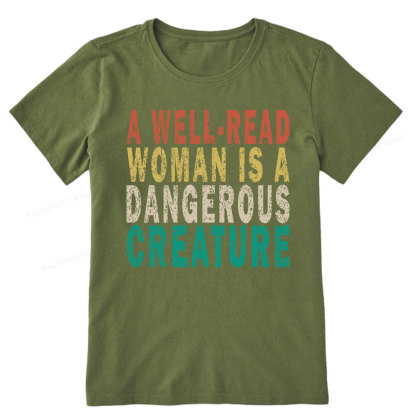 Pagewings A Well-Read Woman Is A Dangerous Creature Unisex Classic T-shirt