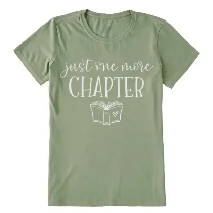 Pagewings Just One More Chapter Reading Book Unisex Classic T-shirt