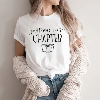 Pagewings Just One More Chapter Reading Book Unisex Classic T-shirt