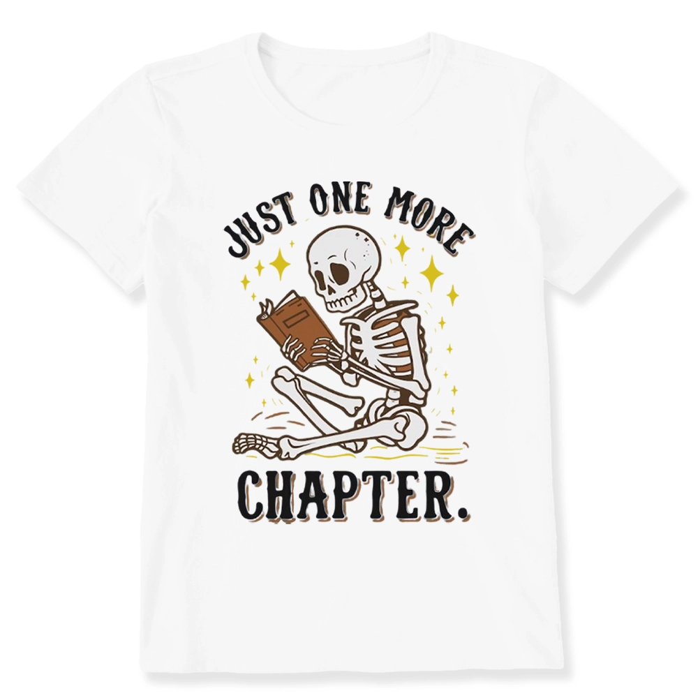 Pagewings Just One More Chapter Halloween Skeleton Unisex Classic T-shirt