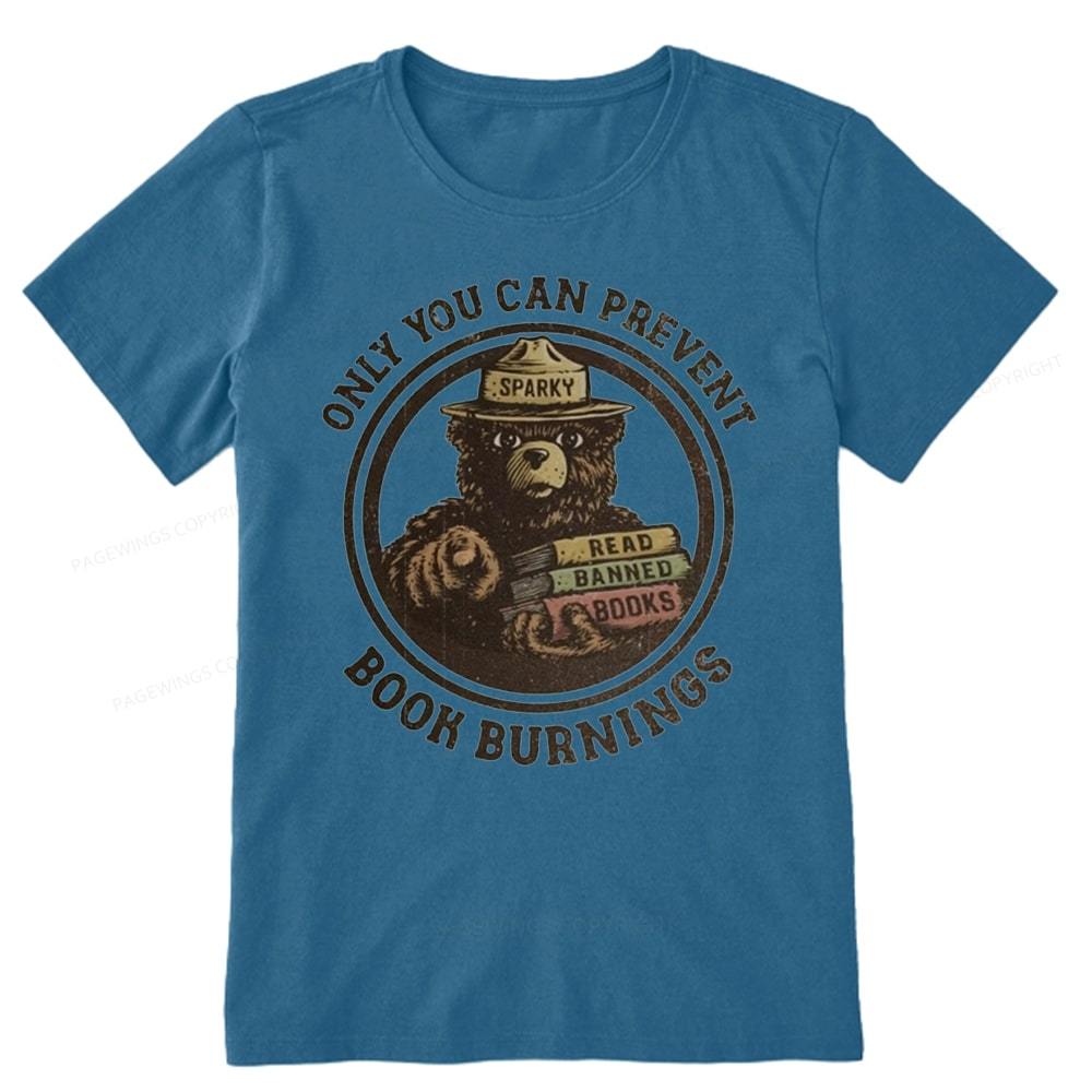 Pagewings Only You Can Prevent Book Burnings Unisex Classic T-shirt