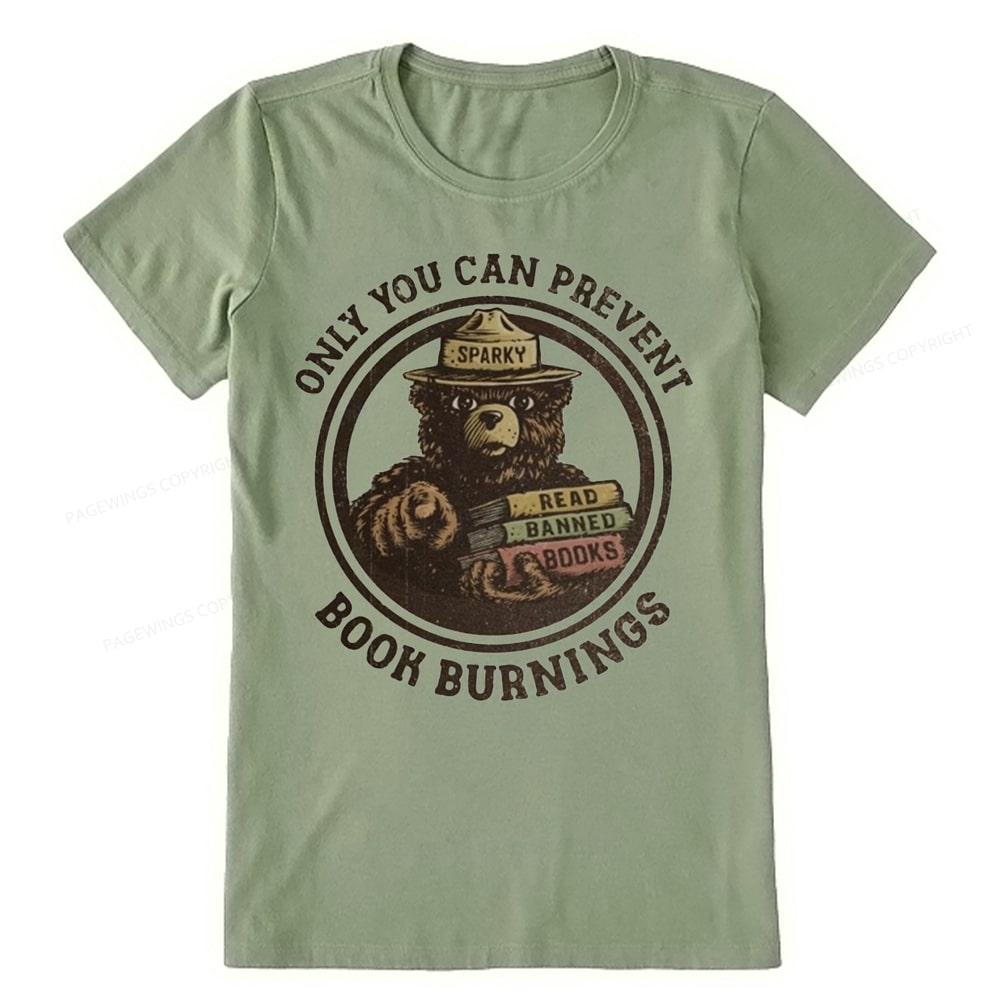Pagewings Only You Can Prevent Book Burnings Unisex Classic T-shirt