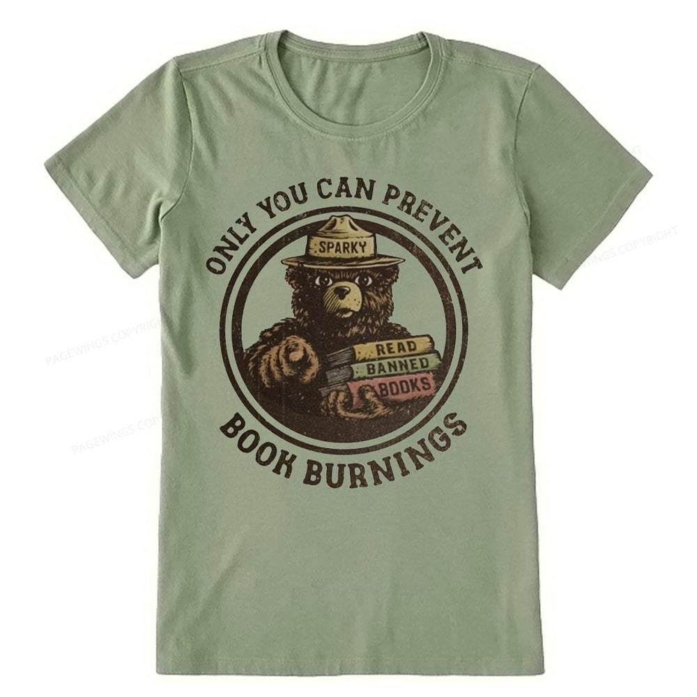 Pagewings Only You Can Prevent Book Burnings Unisex Classic T-shirt