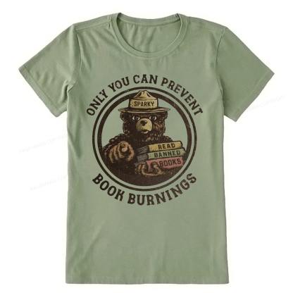 Pagewings Only You Can Prevent Book Burnings Unisex Classic T-shirt