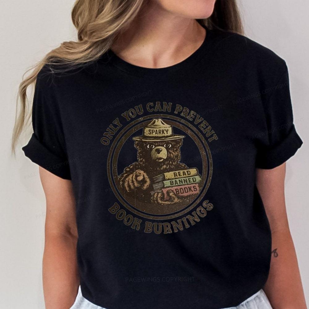 Pagewings Only You Can Prevent Book Burnings Unisex Classic T-shirt
