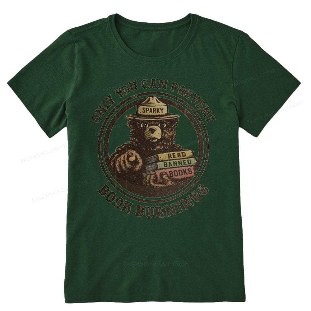 Pagewings Only You Can Prevent Book Burnings Unisex Classic T-shirt