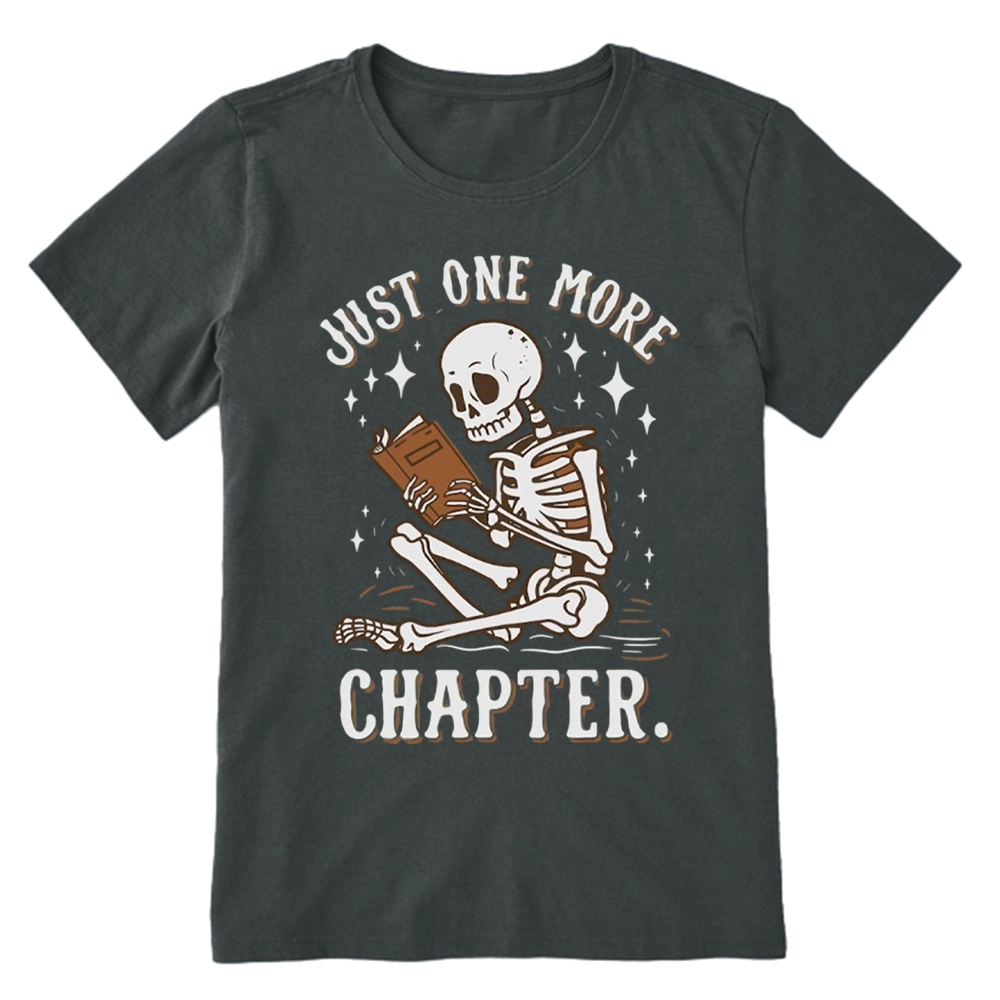 Pagewings Just One More Chapter Halloween Skeleton Unisex Classic T-shirt