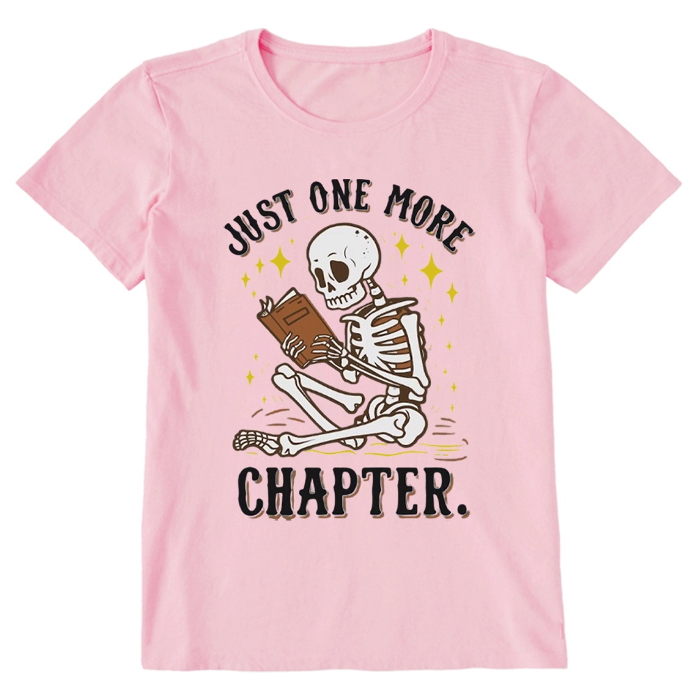 Pagewings Just One More Chapter Halloween Skeleton Unisex Classic T-shirt