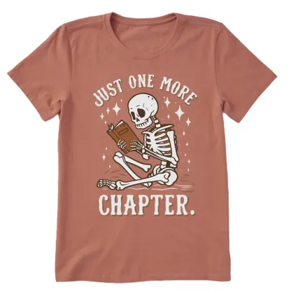 Pagewings Just One More Chapter Halloween Skeleton Unisex Classic T-shirt