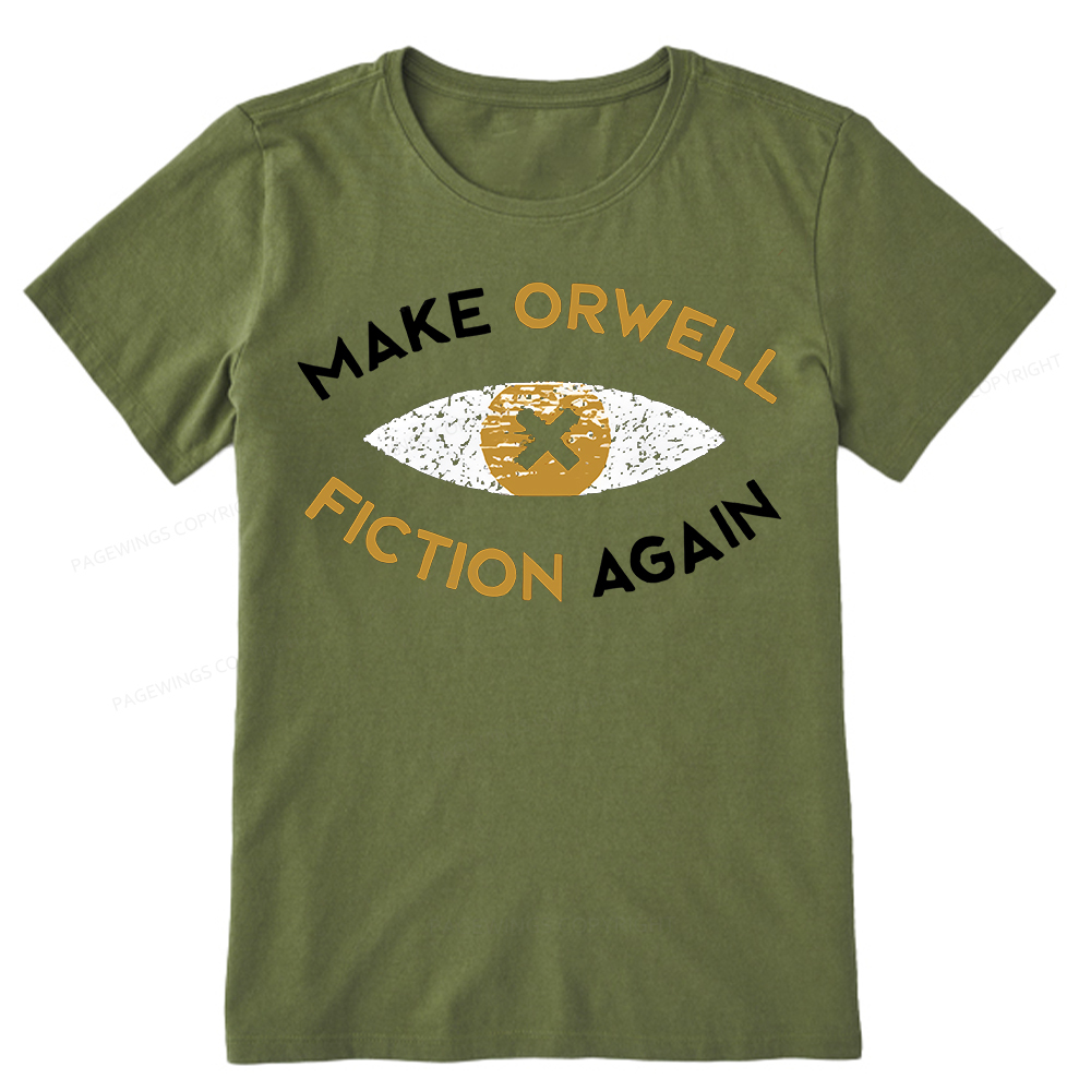 Pagewings Make Orwell Fiction Again - Dystopian Literature Philosophy Unisex Classic T-shirt