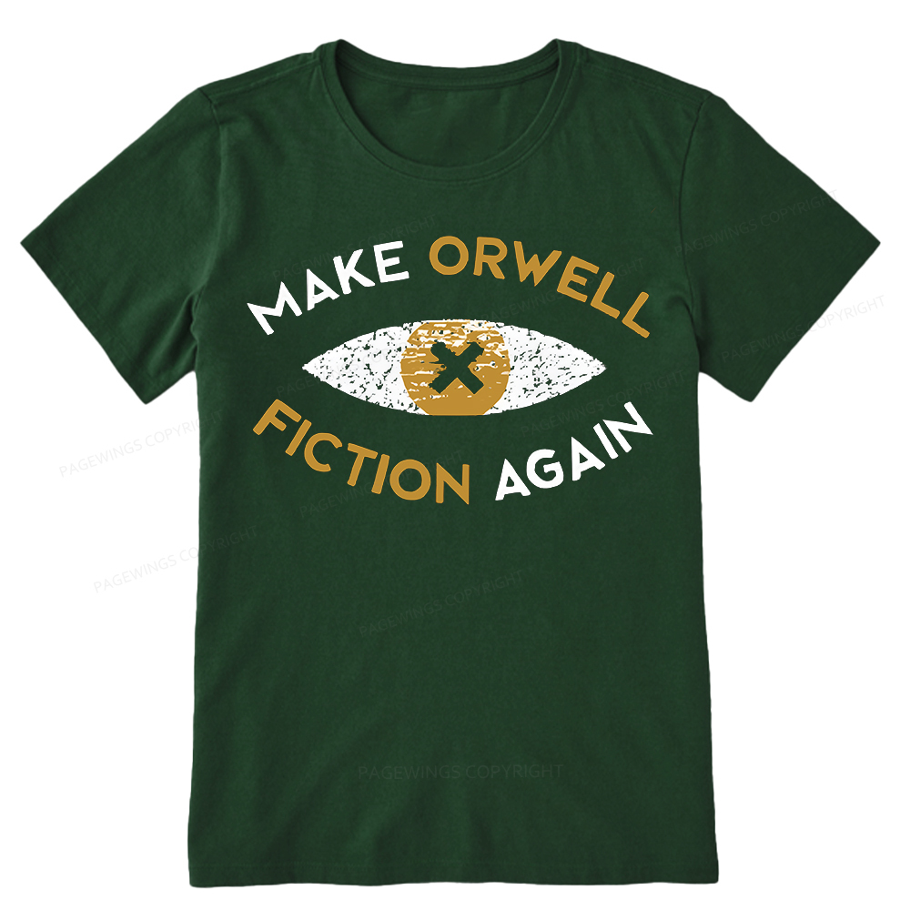 Pagewings Make Orwell Fiction Again - Dystopian Literature Philosophy Unisex Classic T-shirt