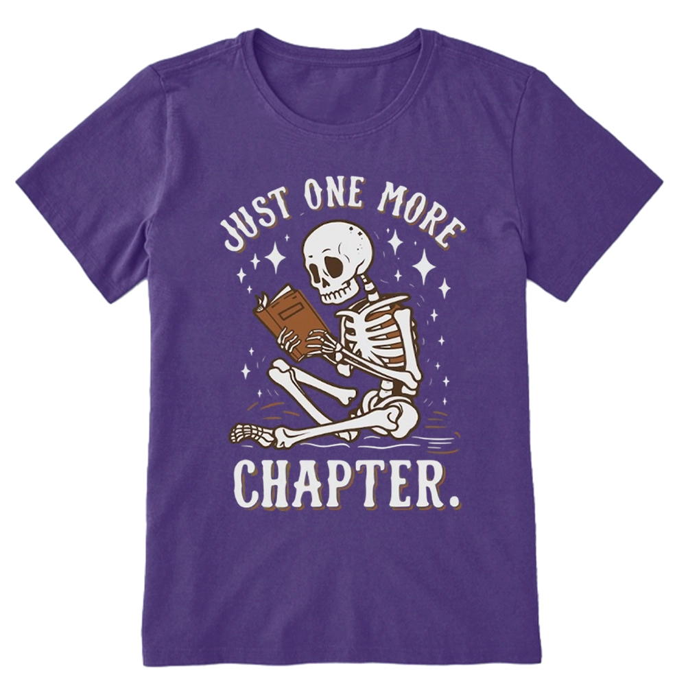 Pagewings Just One More Chapter Halloween Skeleton Unisex Classic T-shirt