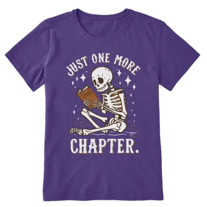 Pagewings Just One More Chapter Halloween Skeleton Unisex Classic T-shirt
