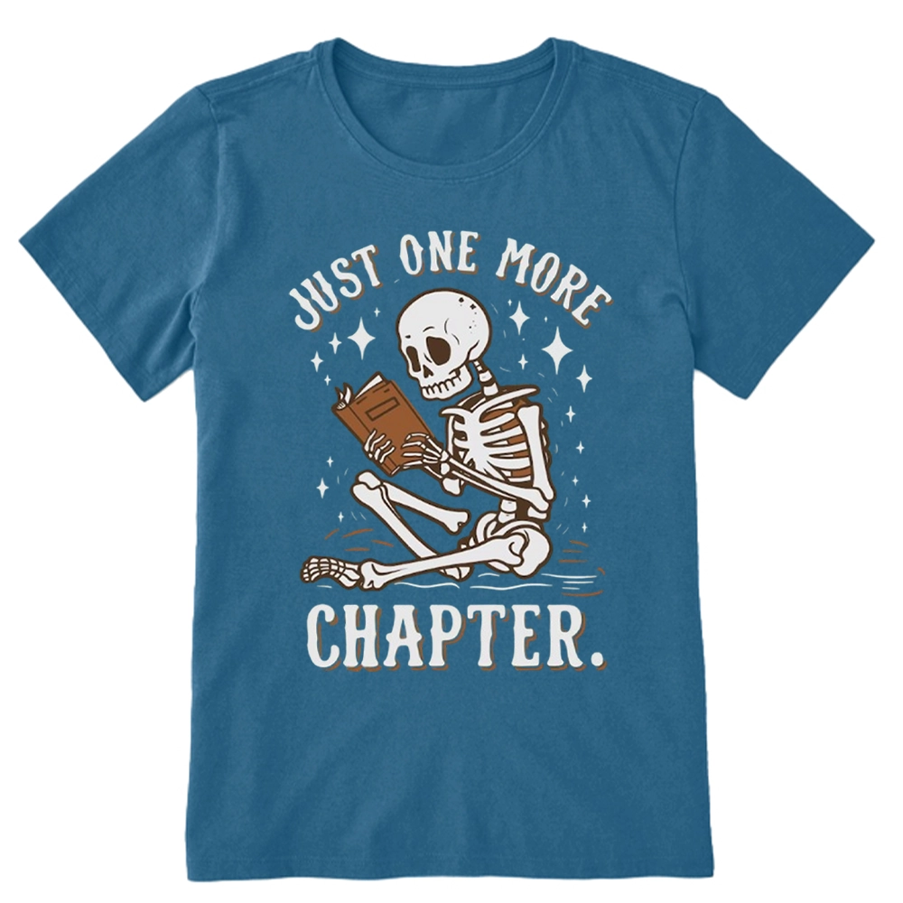 Pagewings Just One More Chapter Halloween Skeleton Unisex Classic T-shirt