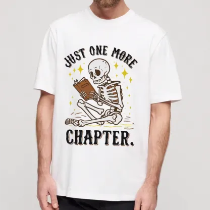 Pagewings Just One More Chapter Halloween Skeleton Unisex Classic T-shirt