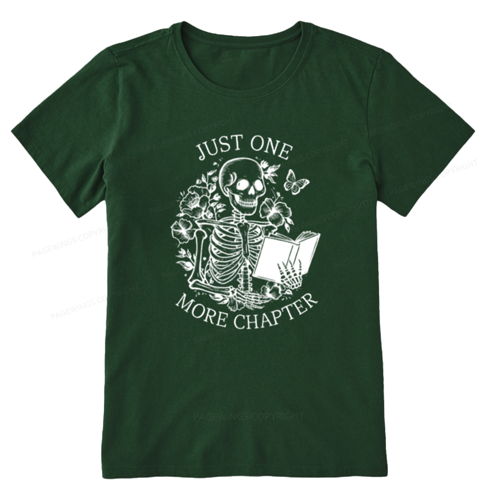 Pagewings One More Chapter Skeleton Unisex Tee Unisex Classic T-shirt