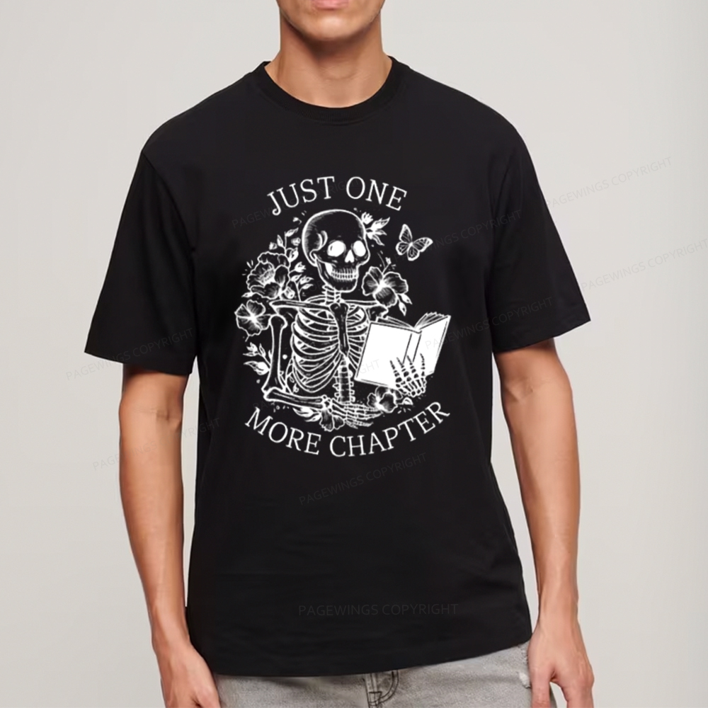 Pagewings One More Chapter Skeleton Unisex Tee Unisex Classic T-shirt