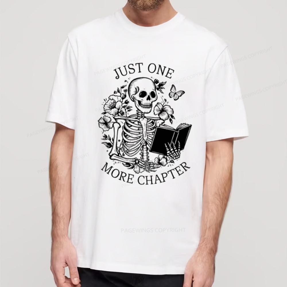 Pagewings One More Chapter Skeleton Unisex Tee Unisex Classic T-shirt