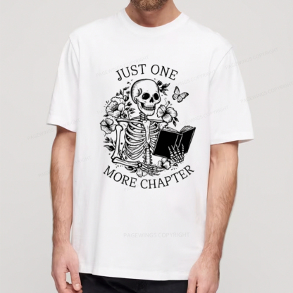 Pagewings One More Chapter Skeleton Unisex Tee Unisex Classic T-shirt