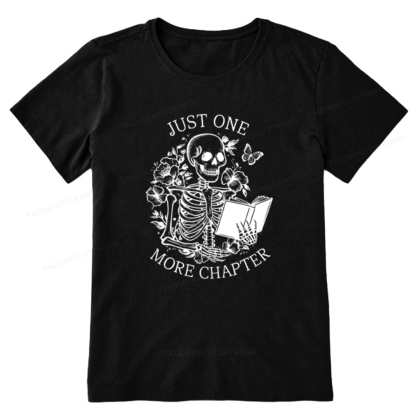 Pagewings One More Chapter Skeleton Unisex Tee Unisex Classic T-shirt