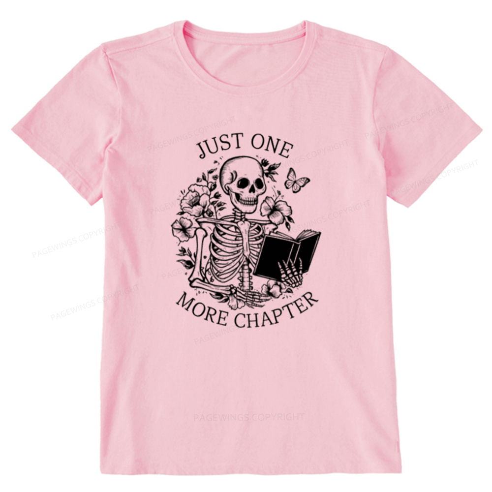 Pagewings One More Chapter Skeleton Unisex Tee Unisex Classic T-shirt