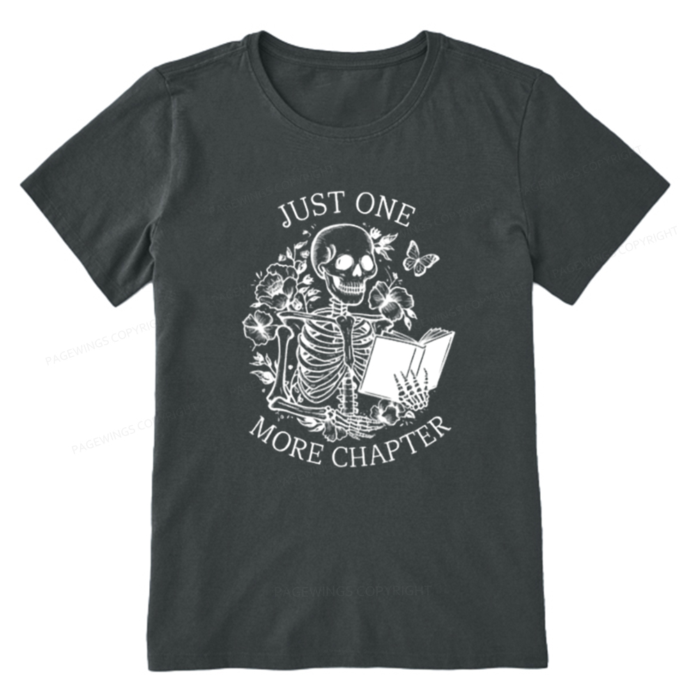 Pagewings One More Chapter Skeleton Unisex Tee Unisex Classic T-shirt