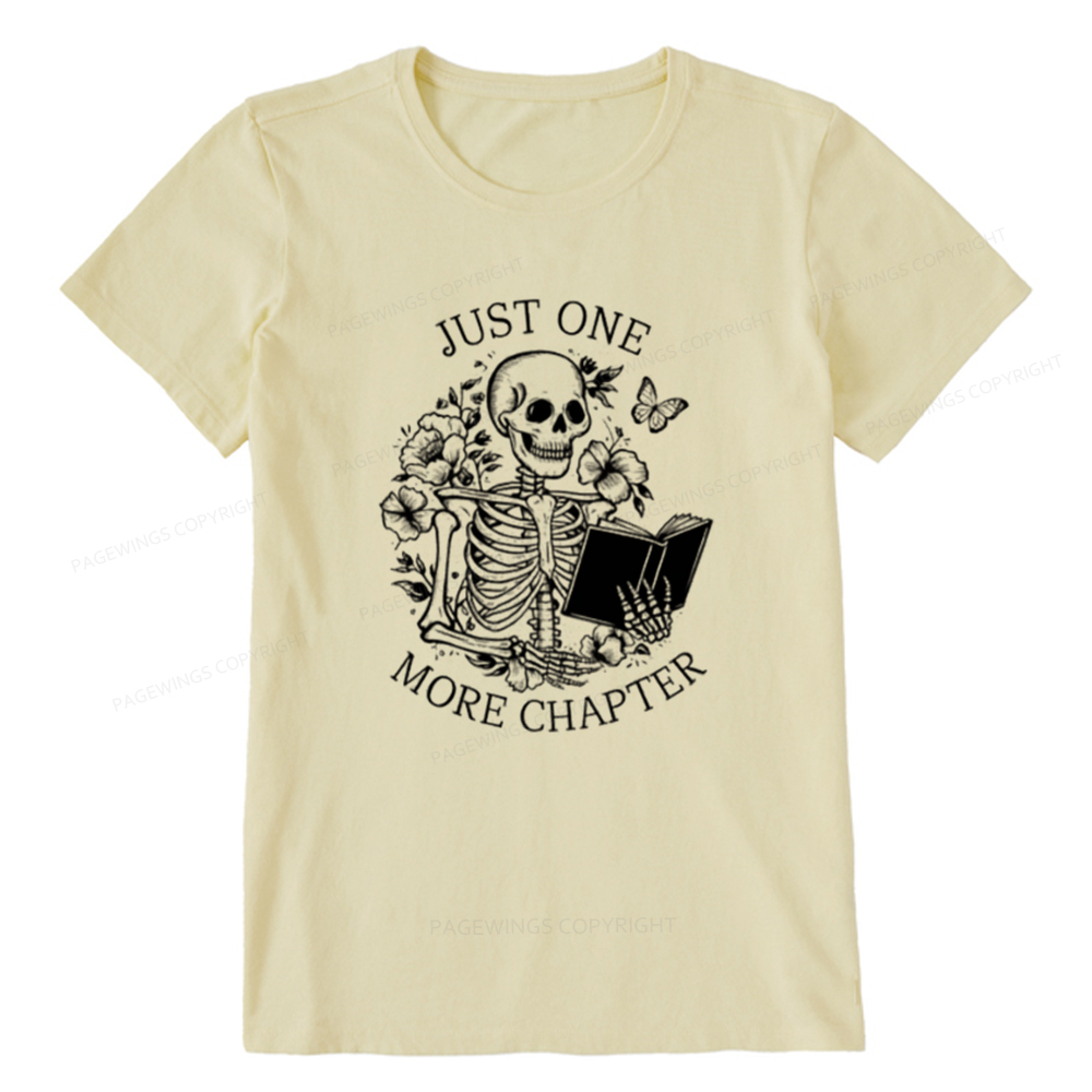 Pagewings One More Chapter Skeleton Unisex Tee Unisex Classic T-shirt