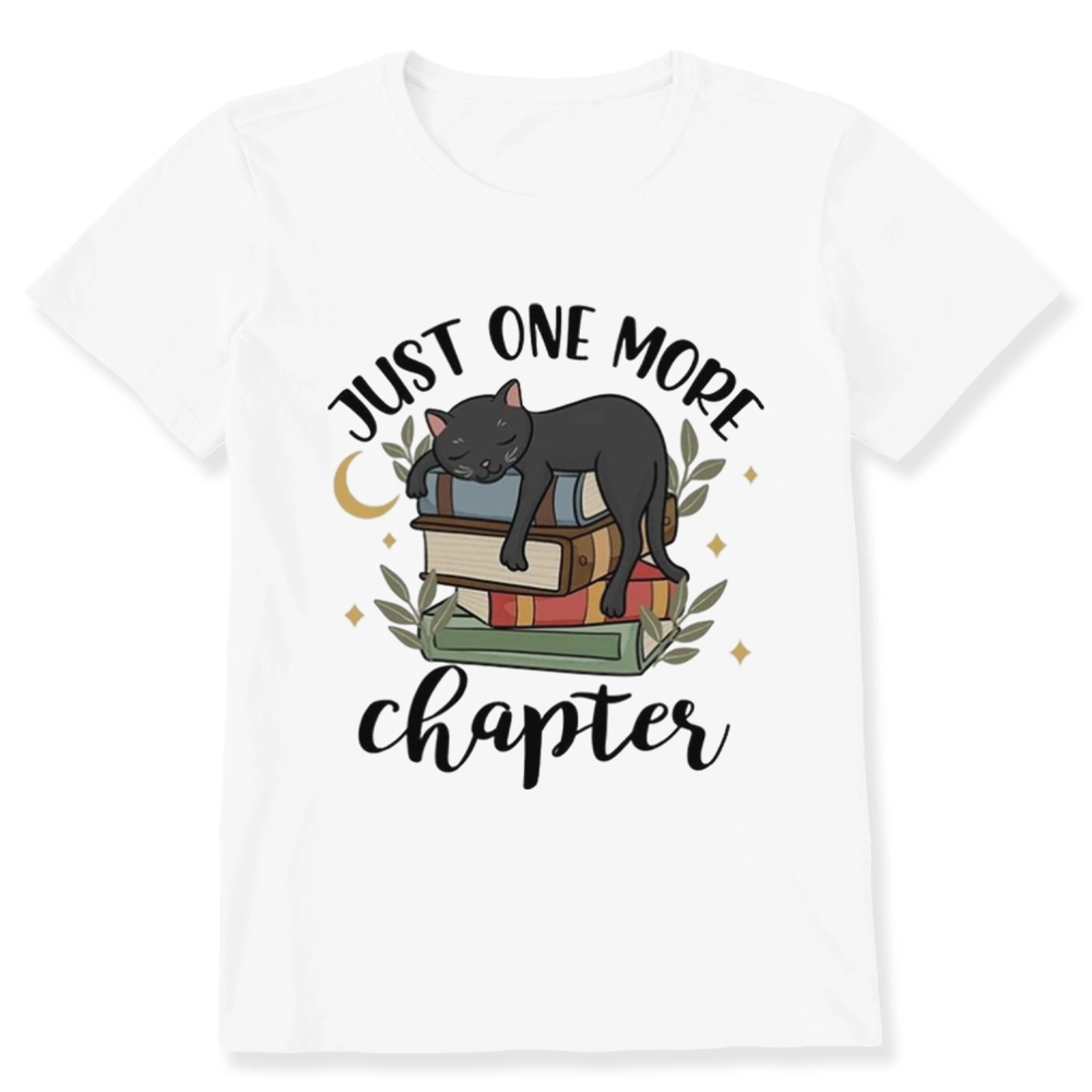 Pagewings Just One More Chapter Adorable Cat Unisex Classic T-shirt