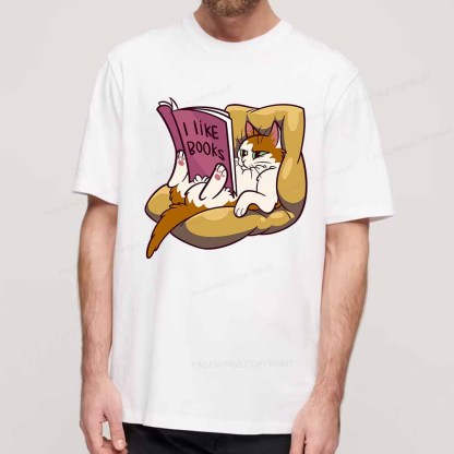Pagewings A Cat That Likes Reading Books Unisex Classic T-shirt