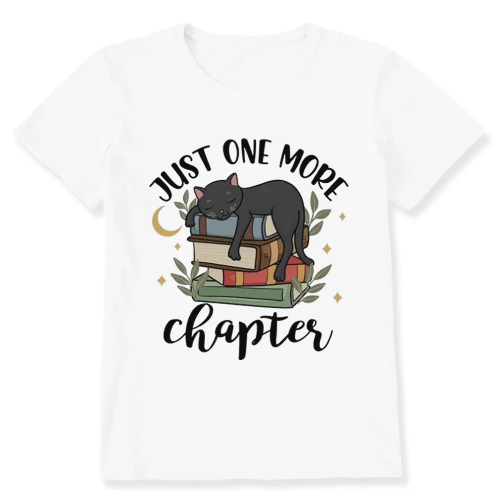Pagewings Just One More Chapter Adorable Cat Unisex Classic T-shirt